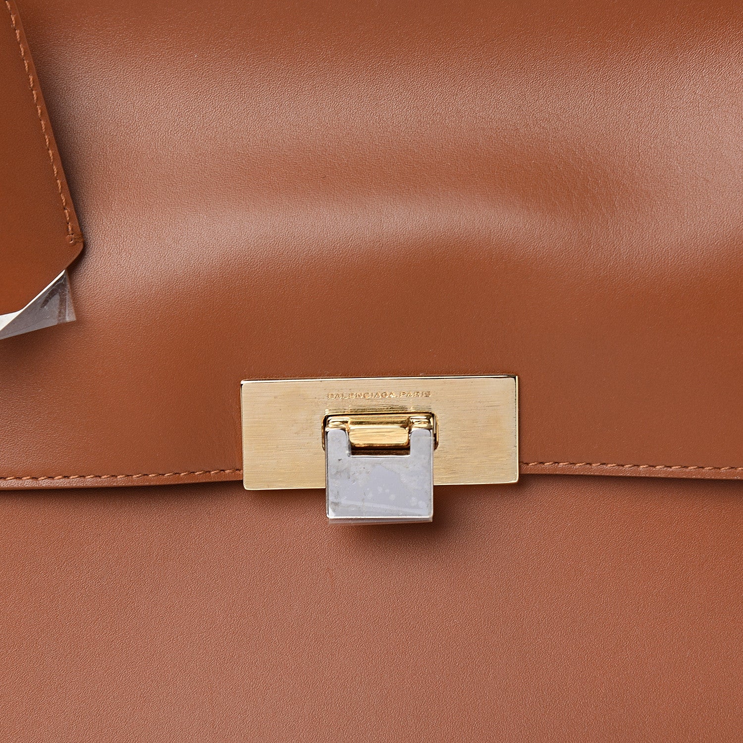 Balenciaga Veau Le Dix M Cartable Shoulder Bag Brown 9 of 9