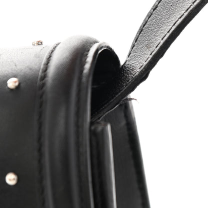 Alexander McQueen Calfskin Studded Small Padlock Crossbody Bag Black 10 of 10