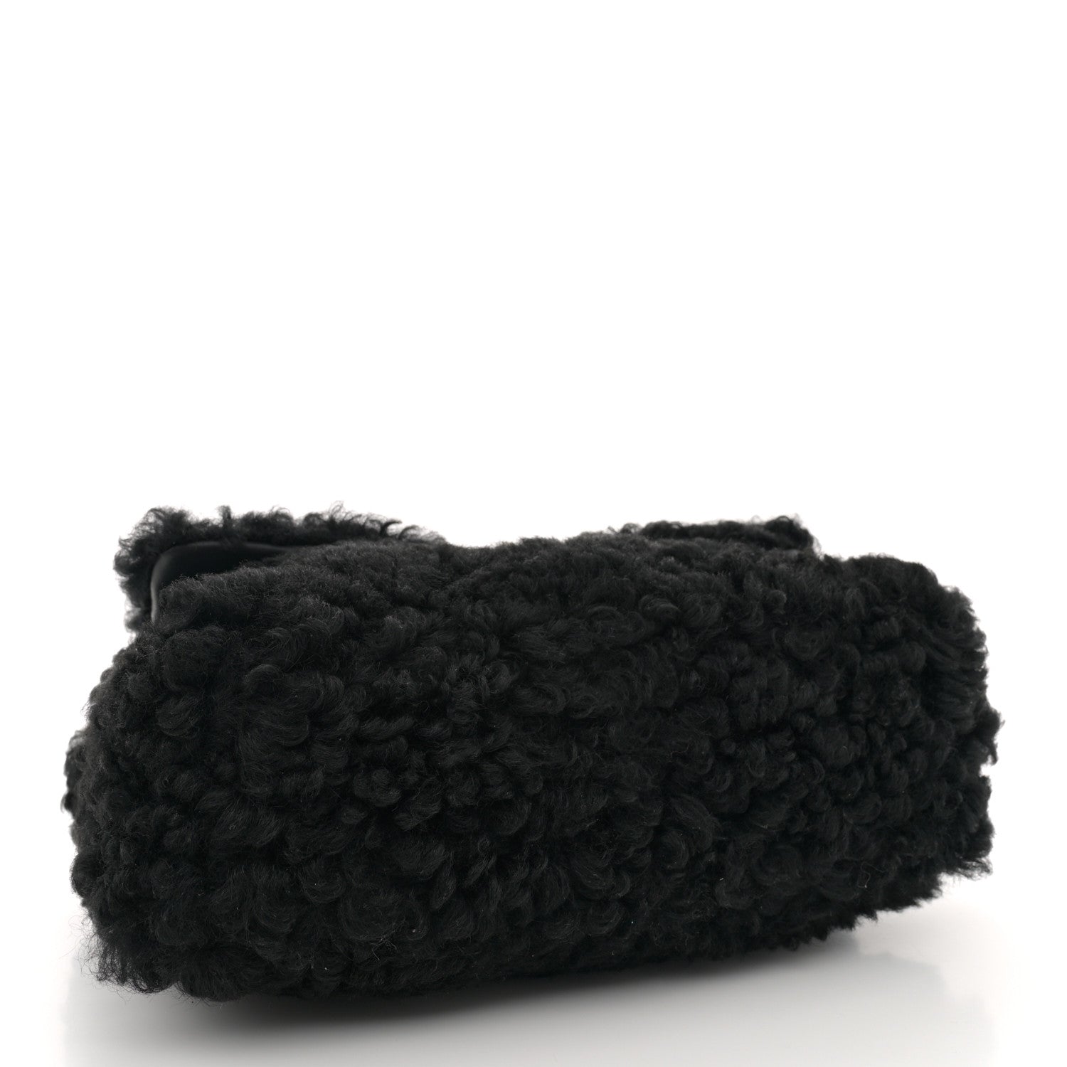 Chanel Shearling Sheepskin Medium Chanel 19 Flap Black 4 of 10