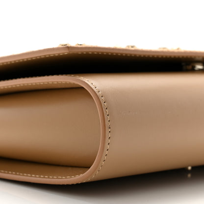 Christian Louboutin Suede Spikes Loubinthesky Paloma Clutch Lionne 9 of 10