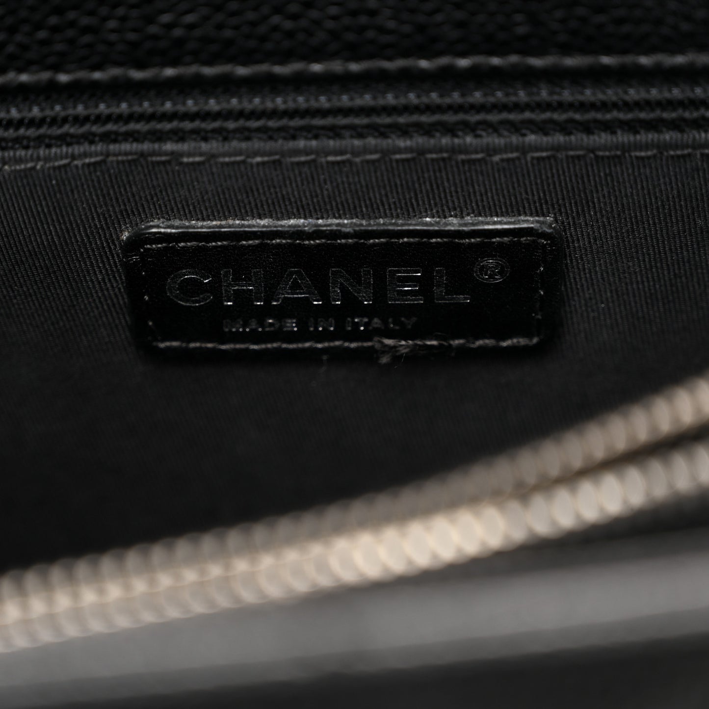 Caviar Quilted Grand Shopping Tote GST Black