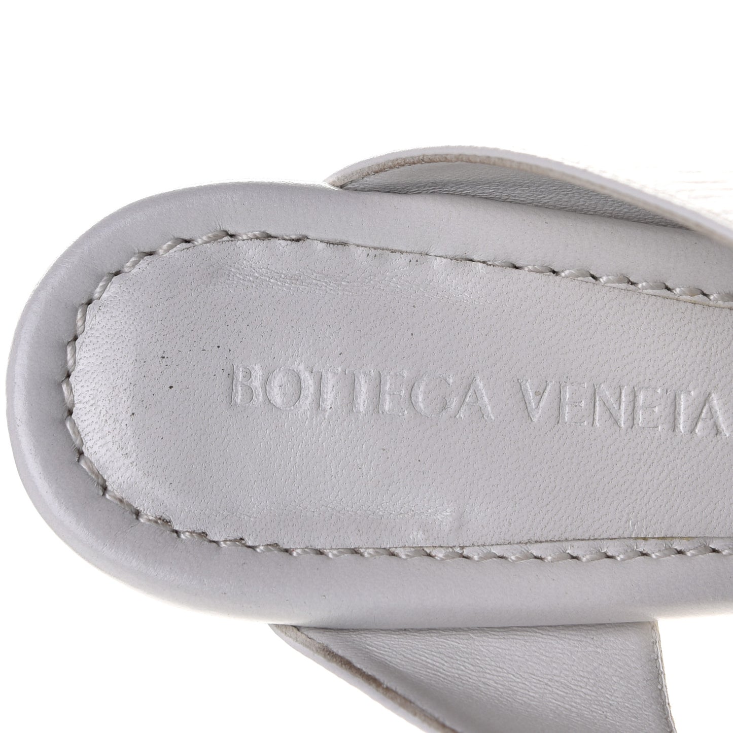 Nappa Crunch Lux Sandals 37.5 Optic White