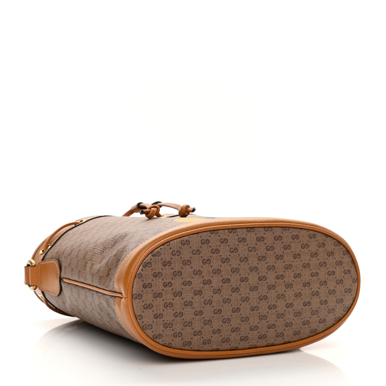 Gucci X DISNEY Mini Vintage GG Supreme Monogram Bucket Bag Beige Vintage Sun Oil 4 of 10