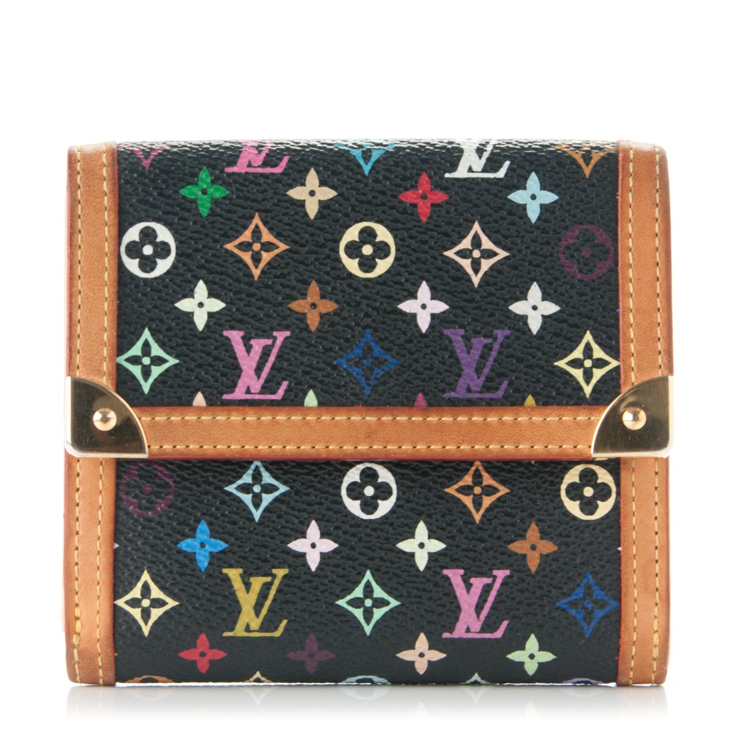 Monogram Multicolor Porte-Monnaie Billets Wallet Black