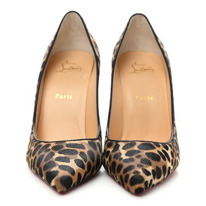 Christian Louboutin Pony Madagascar Kid Kate 100 Pumps 40 Brown Black 2 of 10
