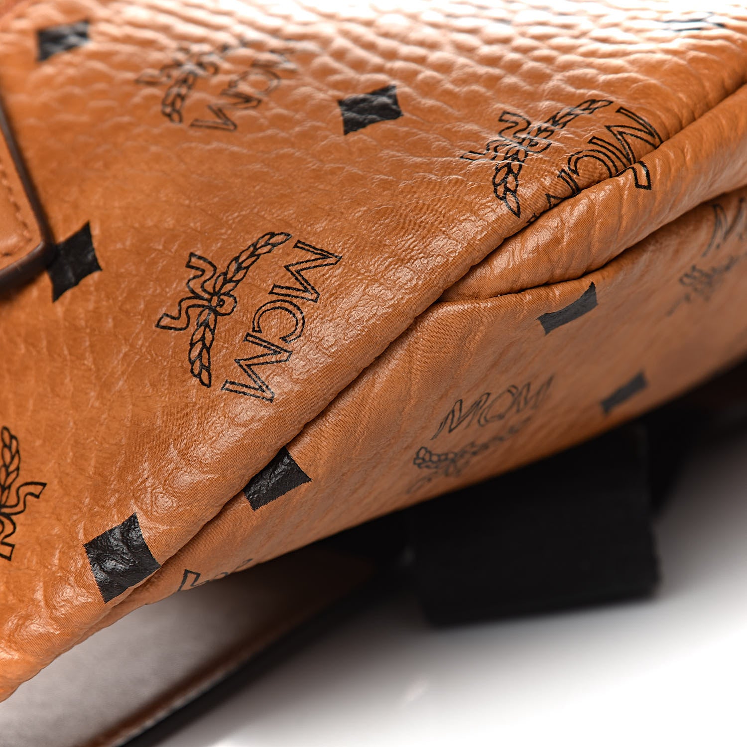 MCM Visetos Stark Belt Bag Cognac 6 of 8