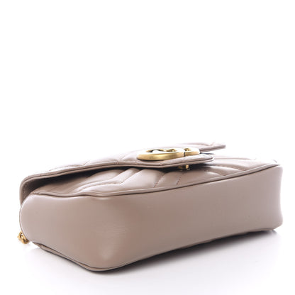 Gucci Calfskin Matelasse Super Mini GG Marmont Shoulder Bag Porcelain Rose 3 of 8