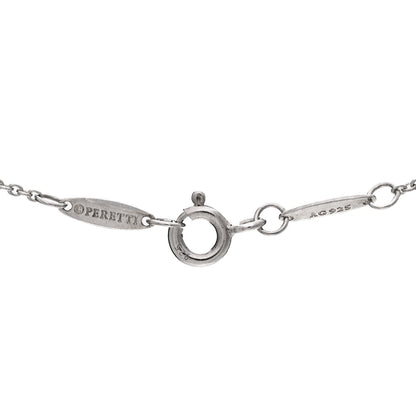 Tiffany Sterling Silver Diamond .03ct Elsa Peretti Diamonds by the Yard Pendant Necklace 4 of 7