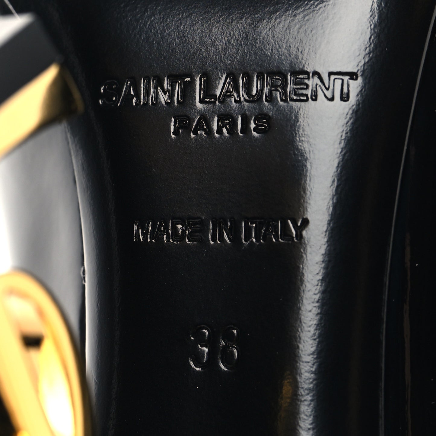 Patent Opyum 110 Pumps 38 Black Gold