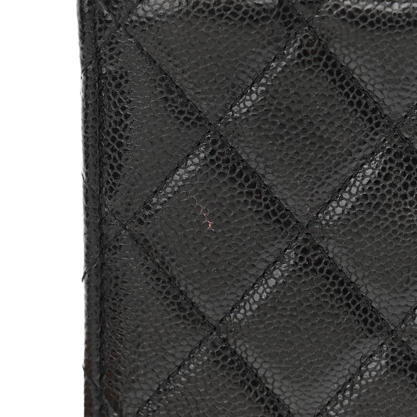 Caviar Quilted Classic Phone Holder Black
