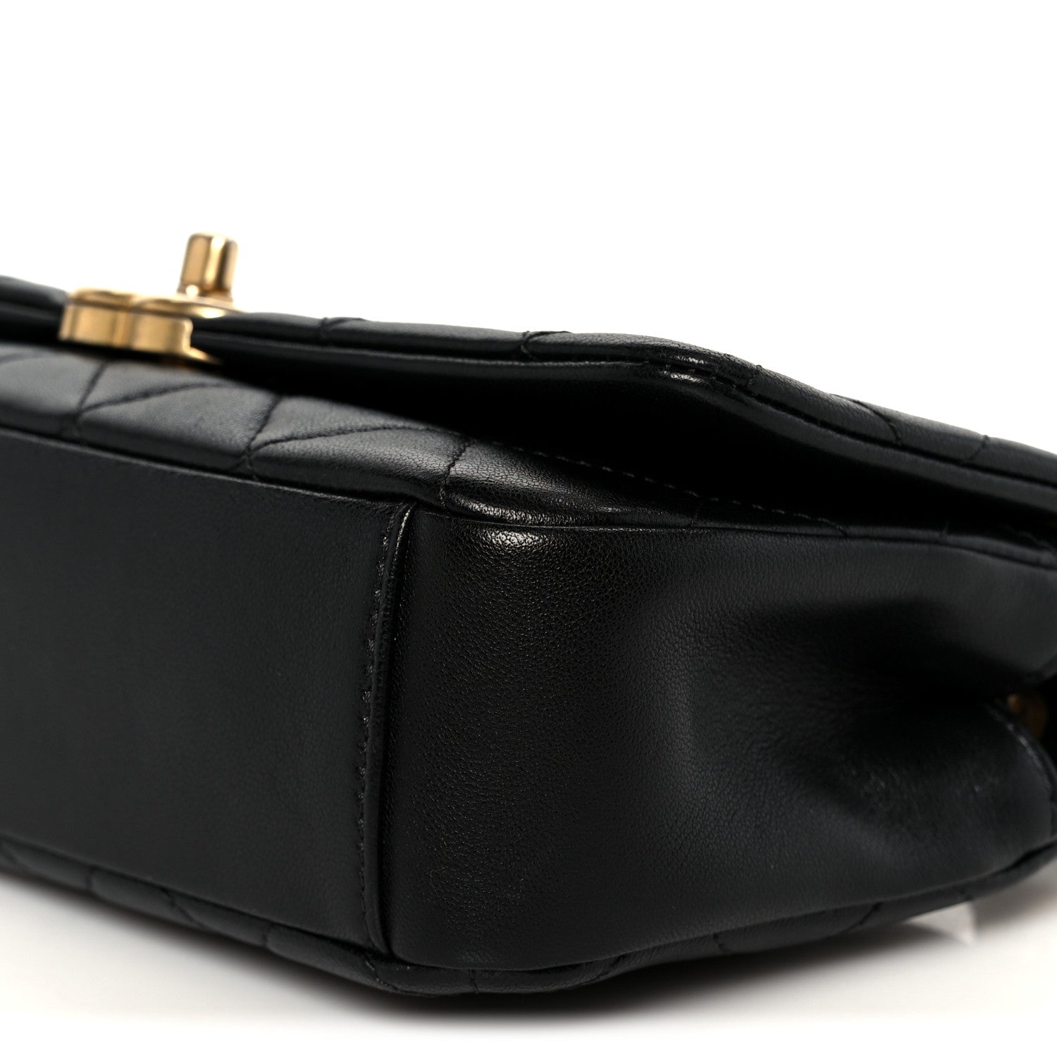 Chanel Shiny Lambskin Chain Is More Flap Black 10 of 11