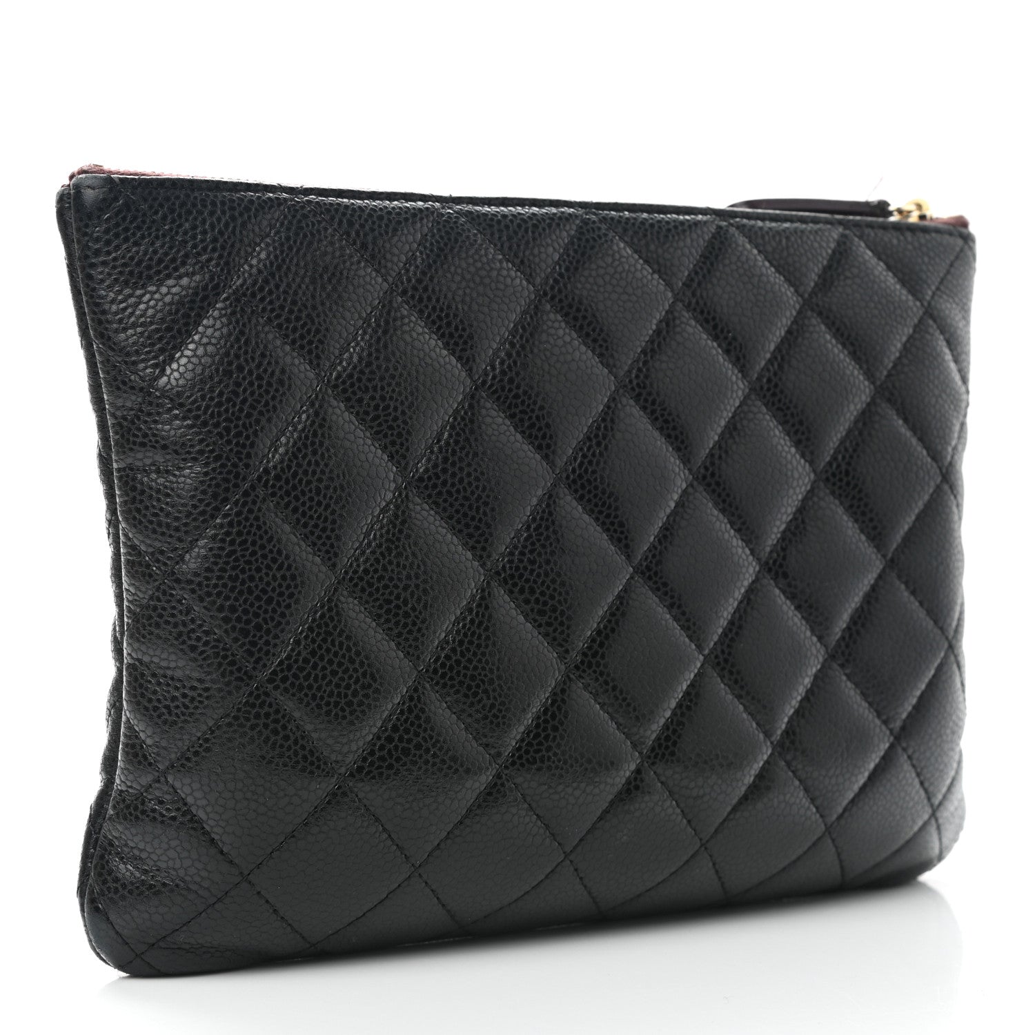Chanel Caviar Quilted Medium Cosmetic Case Black 3 of 10