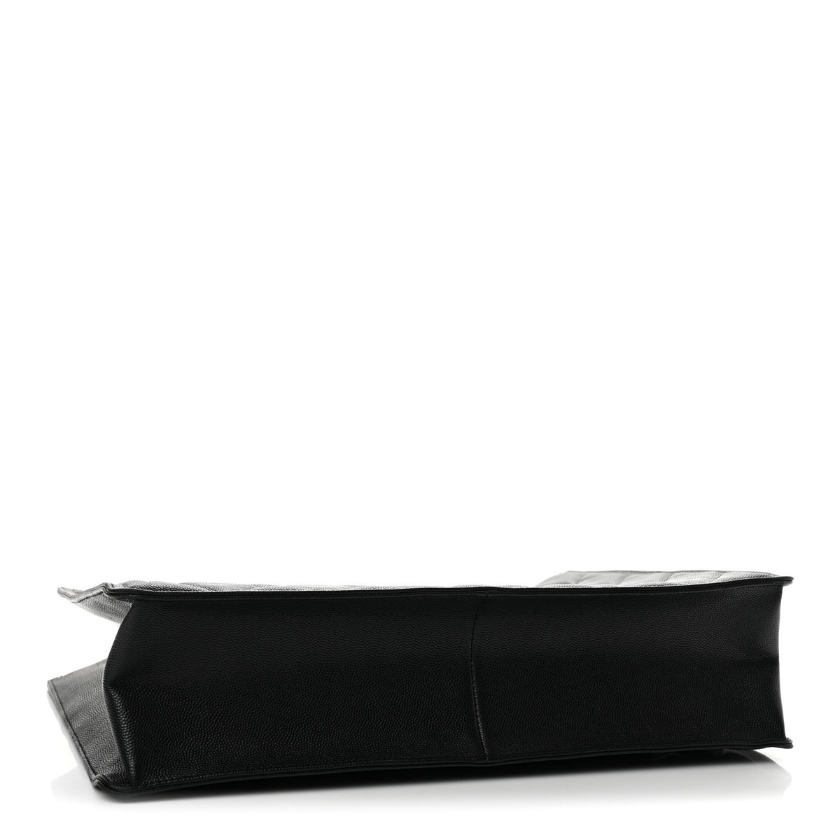 Caviar Quilted Large Shopping Tote Black