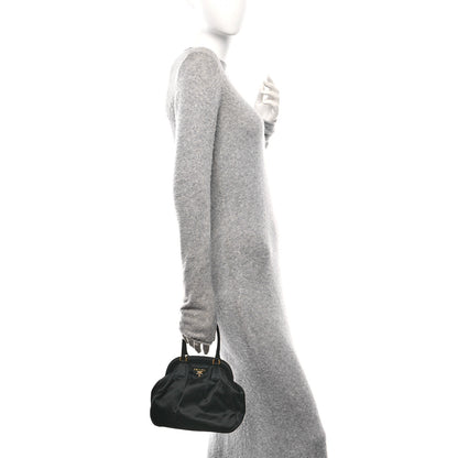 Prada Satin Evening Bag Black 3 of 10