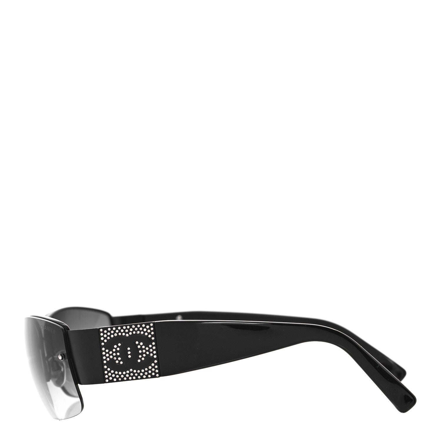 Chanel Crystal CC Sunglasses 4117-B Black 2 of 7