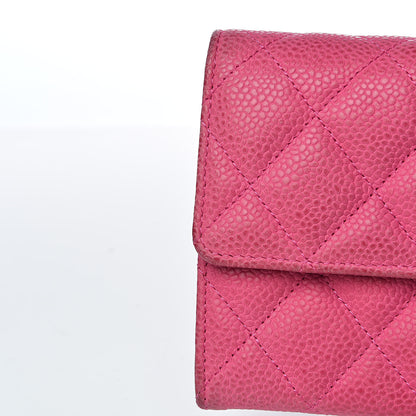 Chanel Iridescent Caviar Quilted Large Flap Wallet Pink 13 of 14