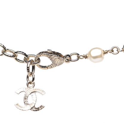 Chanel Pearl Beaded Crystal CC Long Necklace Gold Multi 5 of 7