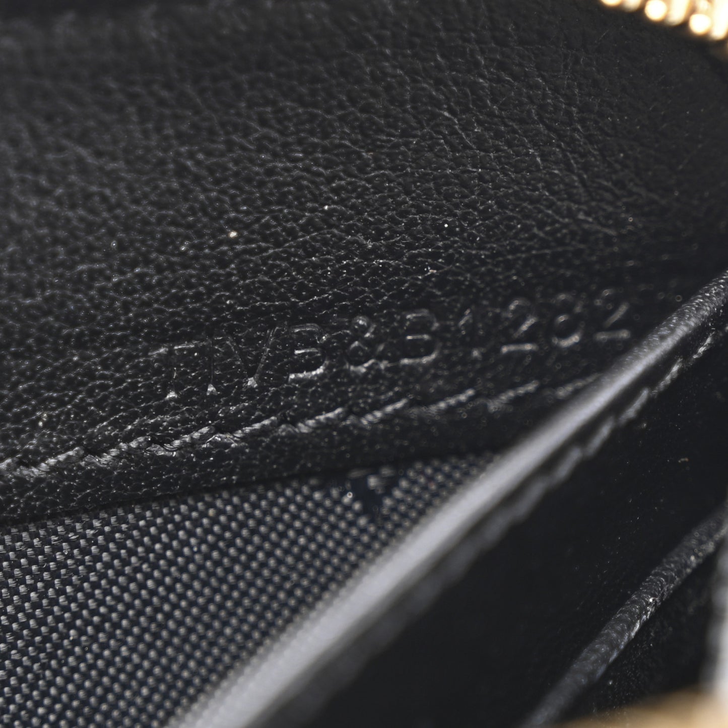 Calfskin House Check Elmore Zip Around Wallet Black