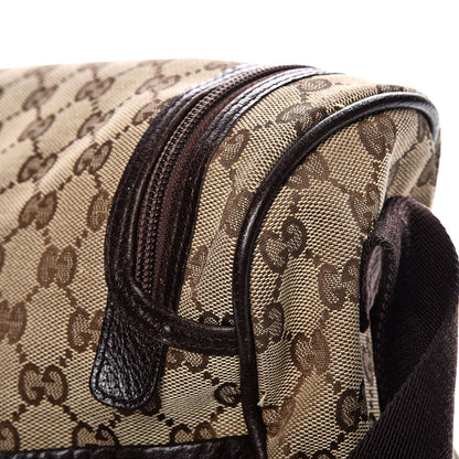 Gucci Monogram Natural Pigskin Large Diaper Bag Beige Ebony Cocoa Dark Chocolate 11 of 18