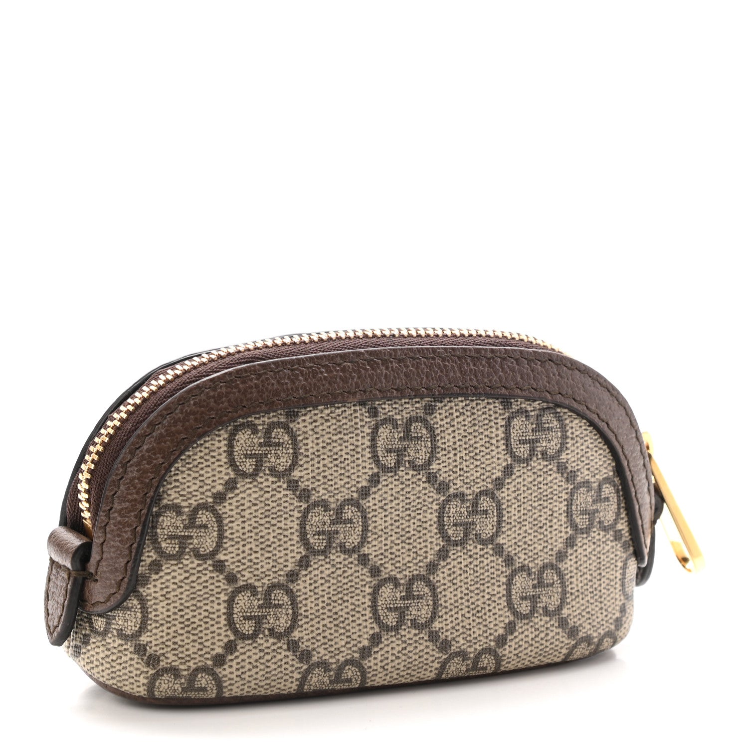 Gucci GG Supreme Monogram Web Ophidia Dome Key Pouch Beige New Acero 3 of 9