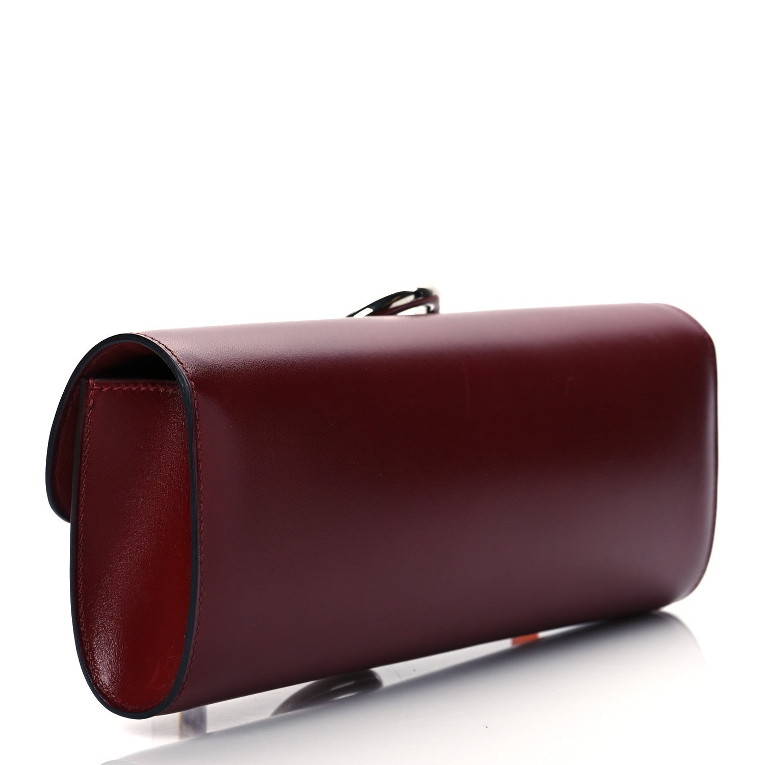 Hermes Tadelakt Egee Clutch Rouge H 3 of 11
