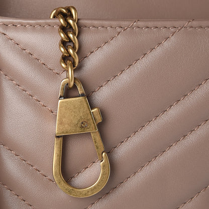 Gucci Calfskin Matelasse Super Mini GG Marmont Shoulder Bag Porcelain Rose 15 of 22