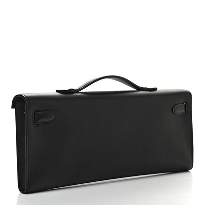 Hermes Swift Kelly Cut Clutch Pochette Black 3 of 9