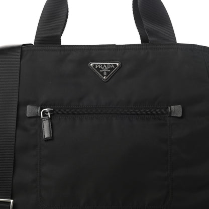 Prada Tessuto Nylon Shopping Tote Black 9 of 11