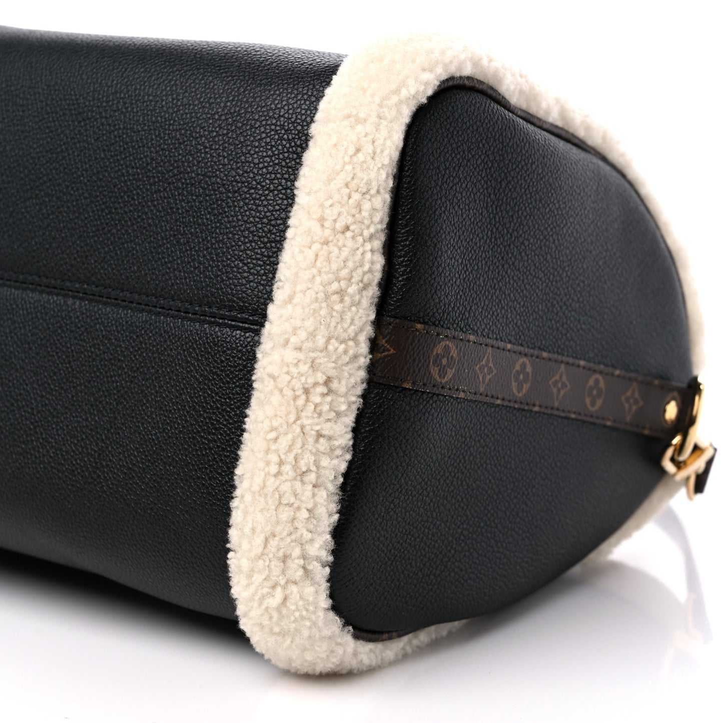 Calfskin Monogram Teddy Speedy Bandouliere 30 Black