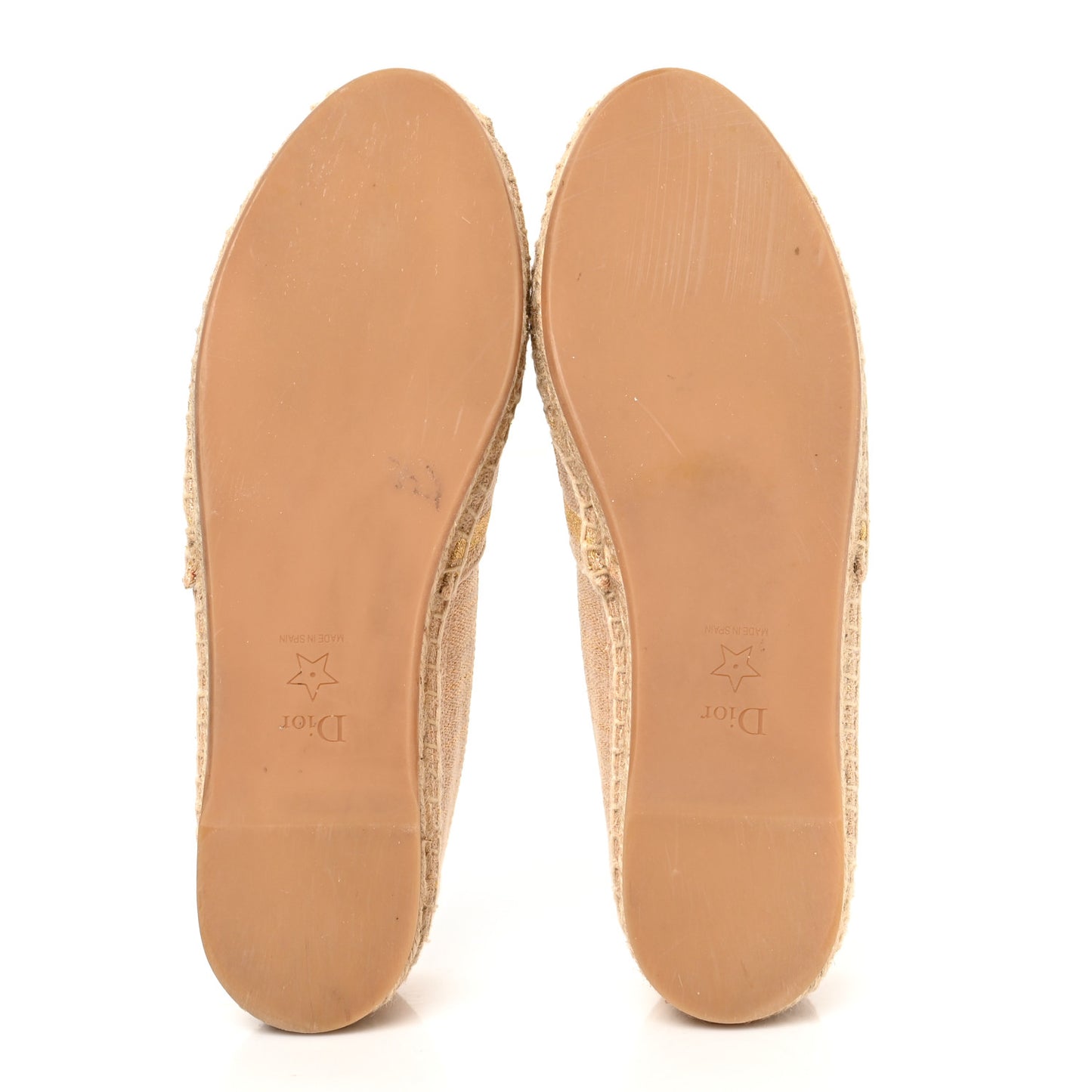 Cotton Embroidered Print Granville Espadrille 38.5 Gold