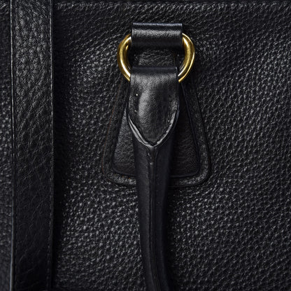 Prada Vitello Daino Large Double Zip Tote Nero Black 15 of 24