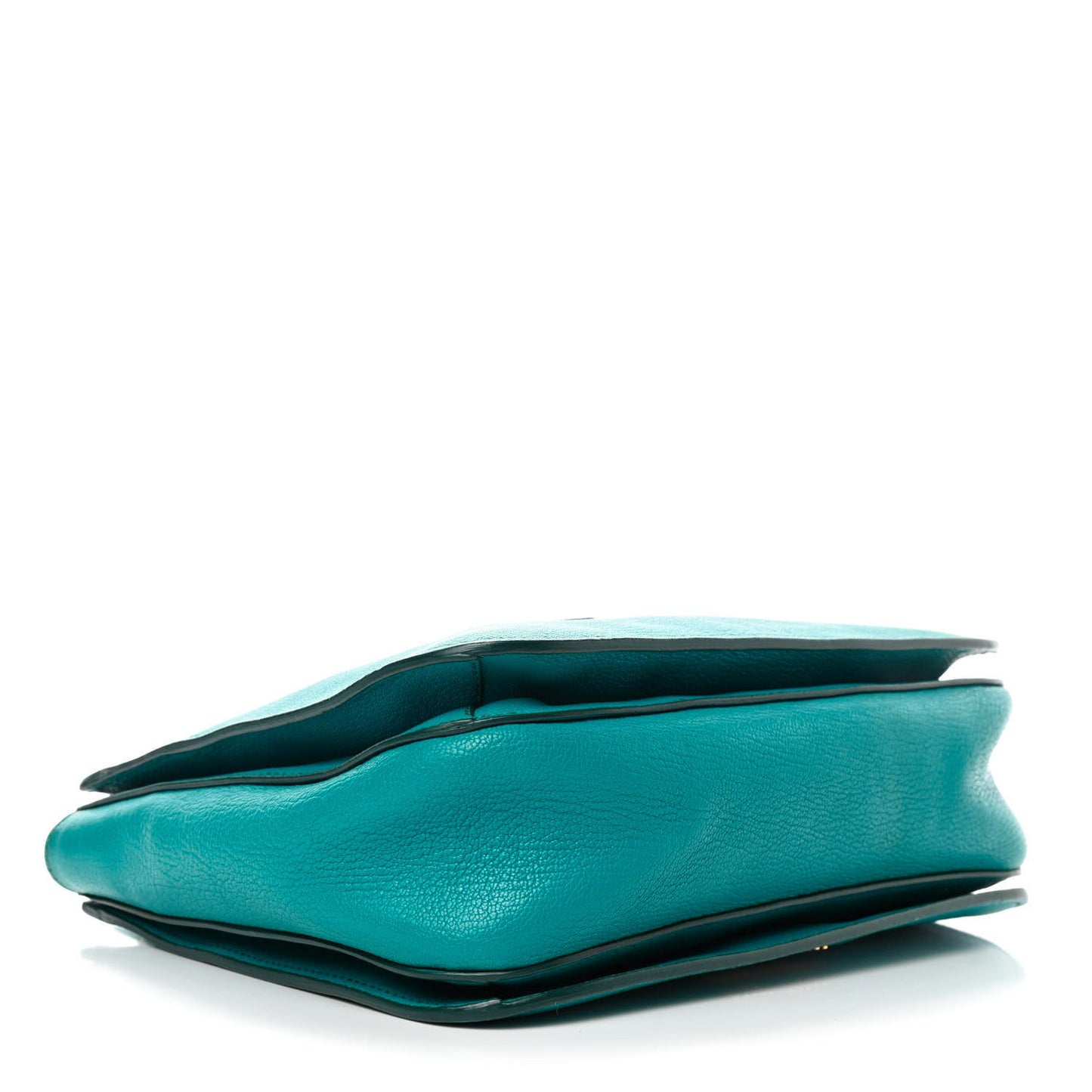 Goatskin Madras Shopping Tote Azzurro