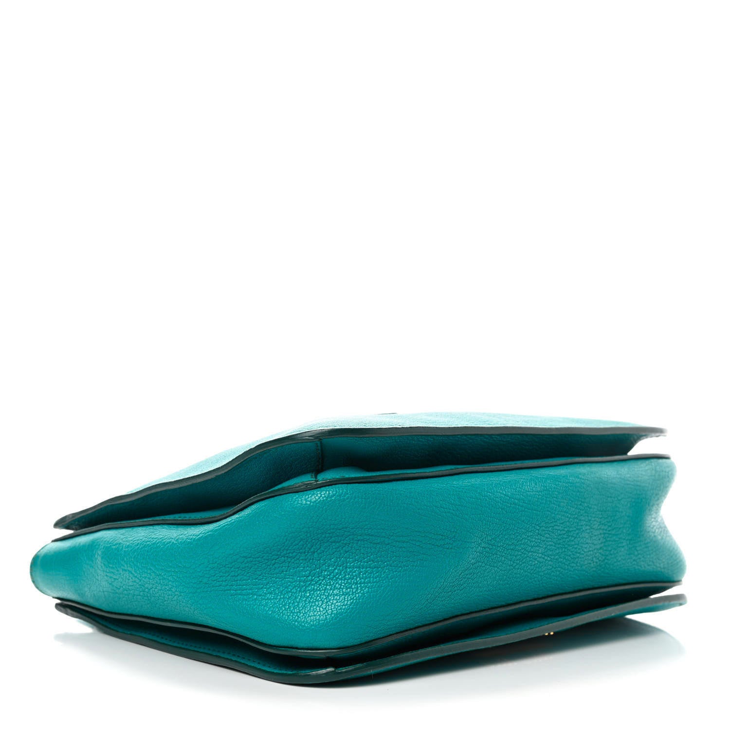 Miu Miu Goatskin Madras Shopping Tote Azzurro 3 of 5