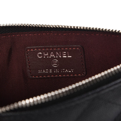 Chanel Caviar Quilted Classic Flat Wallet Pouch Black 6 of 8