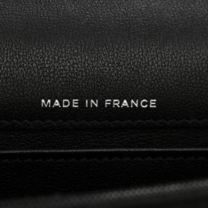 Chanel Lambskin Quilted Flap Phone Holder With Chain So Black 18 of 37