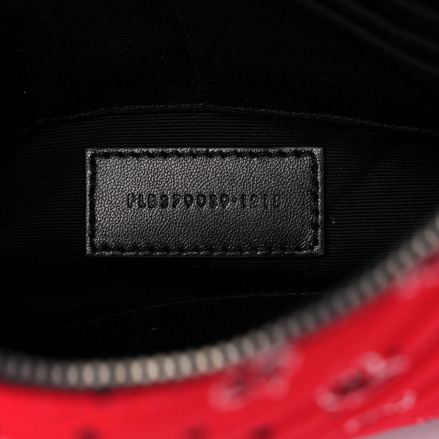 Saint Laurent Canvas Bandana Chevron Monogram A5 Wristlet Red 7 of 8