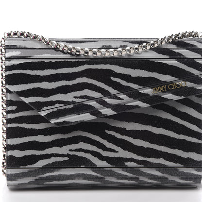 Jimmy Choo Acrylic Zebra Candy Clutch 7 of 10