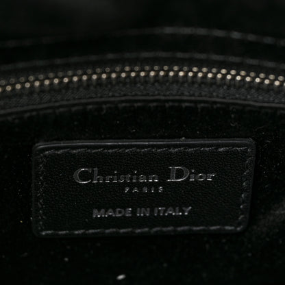Christian Dior Satin Crystal Cannage Mini Lady Dior Black 8 of 11