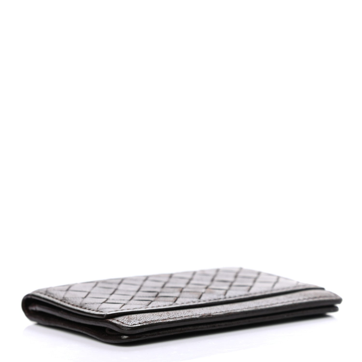 Bottega Veneta Nappa Intrecciato Card Holder Ebano 4 of 9