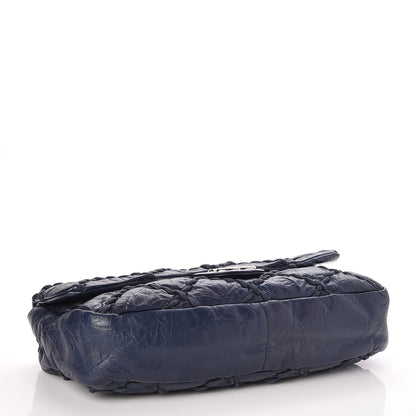 Chanel Calfskin Ultra Stitch Oversize Flap Navy 4 of 7