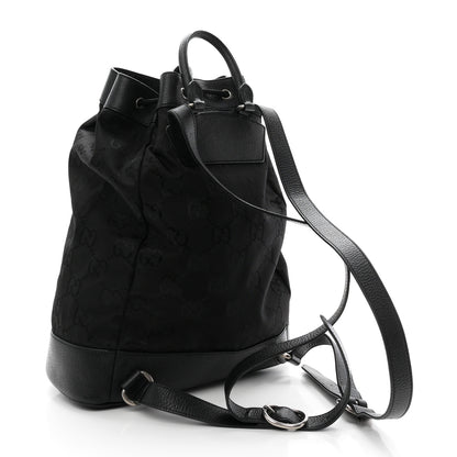 Gucci Econyl Nylon Monogram Off The Grid Drawstring Bucket Backpack Black 3 of 10