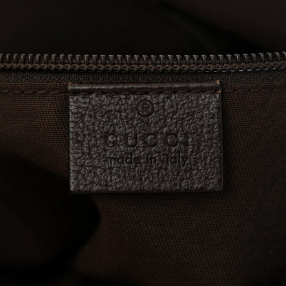 Gucci Monogram Web Small Flat Messenger Crossbody Dark Brown 6 of 10