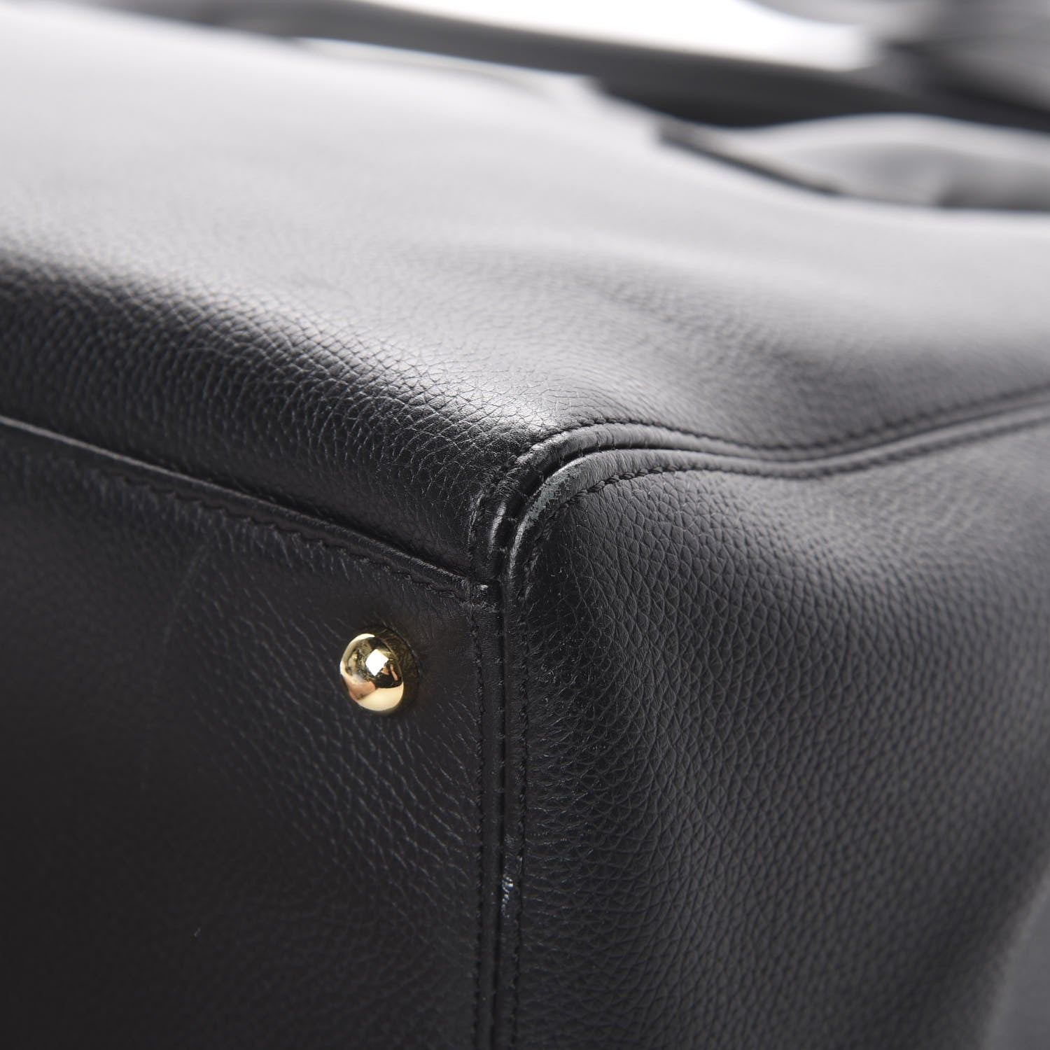 Chanel Calfskin Cerf Executive Shopper Tote Black 9 of 13
