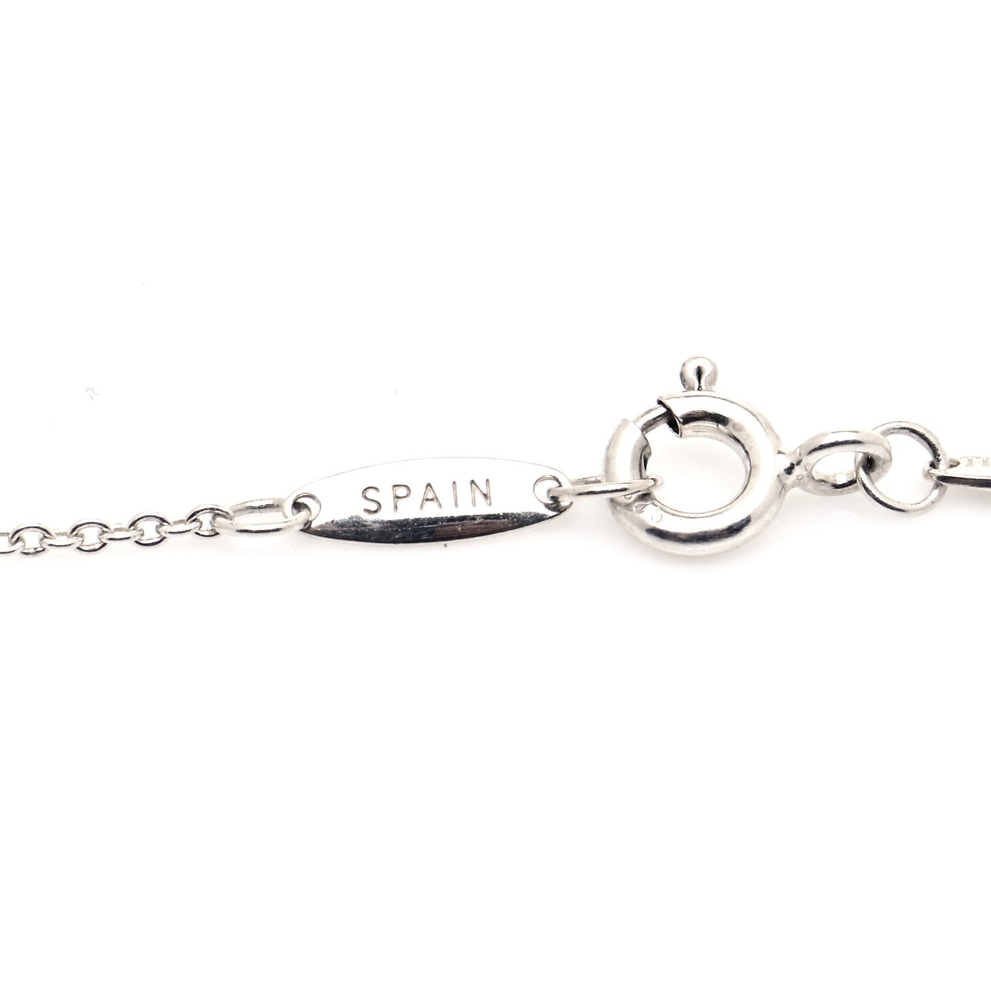 Sterling Silver Elsa Peretti Letter A Pendant Necklace