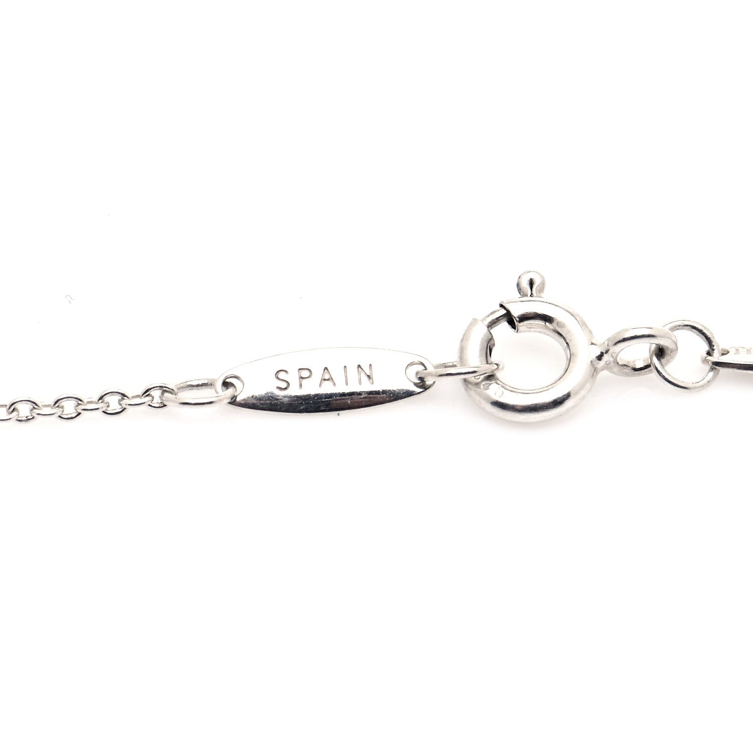 Tiffany Sterling Silver Elsa Peretti Letter A Pendant Necklace 6 of 7
