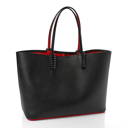 Christian Louboutin Calfskin Spikes East West Cabata Tote Black 3 of 10