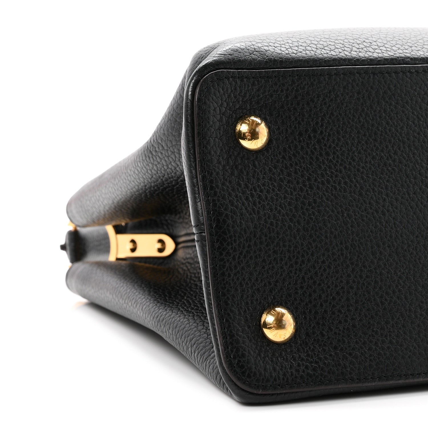 Louis Vuitton Taurillon Capucines MM Black Fuchsia 8 of 9