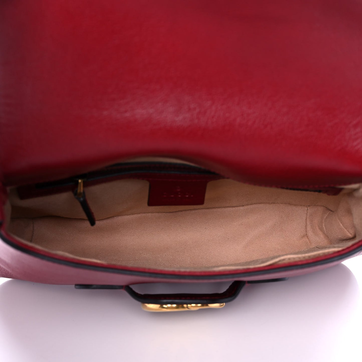 New Sakai Calfskin Lux Small Dahlia Messenger Shoulder Bag New Cherry Red