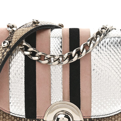 Prada Metallic Ayers Suede Arcade Crossbody Bag Multicolor 9 of 11
