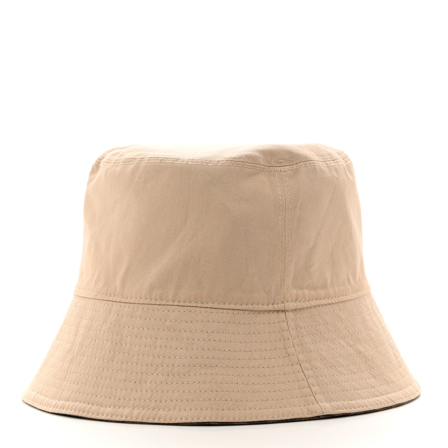 Fendi Technical Fabric FF Reversible Bucket Hat S Tobacco Beige 4 of 15